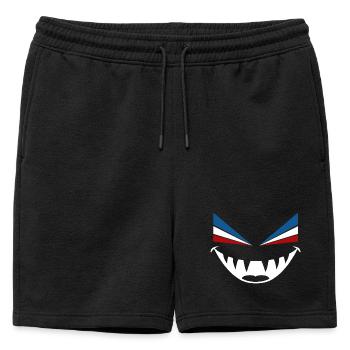 Mauvais œil Rostock - Short de survêtement homme premium - noir - Devant - AI Model Male 178 light (178cm)