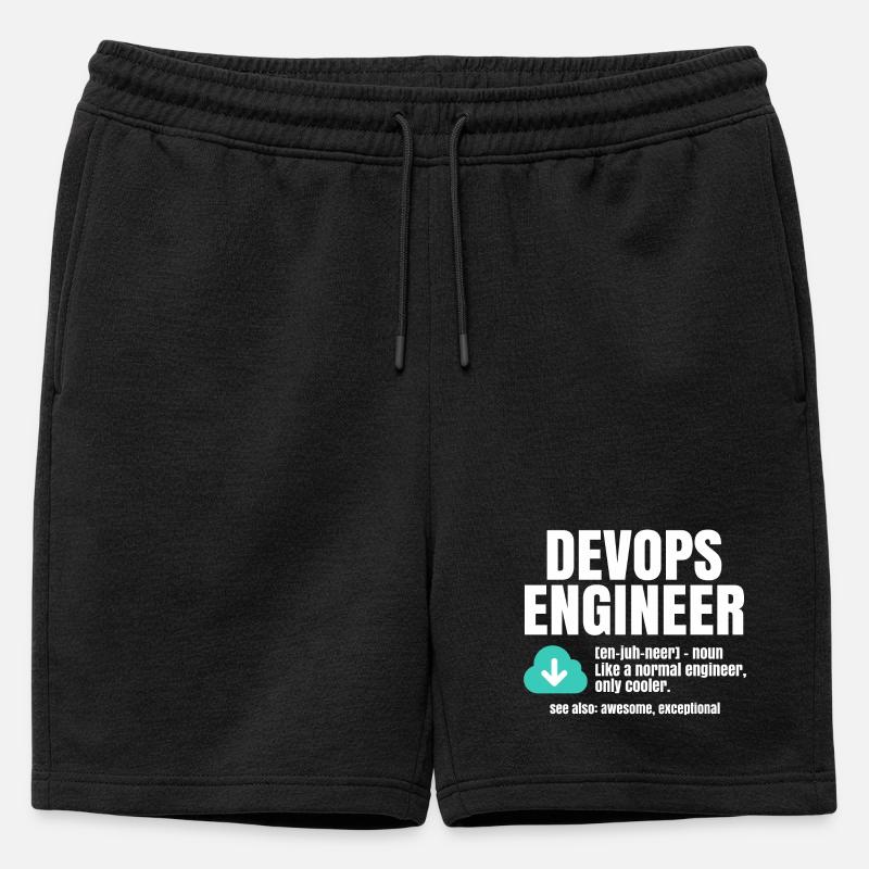 Devops Engineer - Mens' Premium Organic Sweatshorts - black