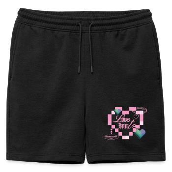 L’amour fait mal - Short de survêtement homme premium - noir - Devant - AI Model Male 178 light (178cm)