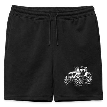 Puissance sur le terrain - Short de survêtement homme premium - noir - Devant - AI Model Male 178 light (178cm)