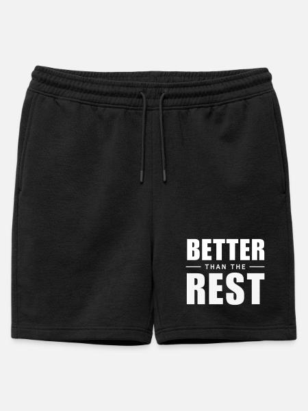 Better Than The Rest - Clever Aha-Effect - Mens' Premium Organic Sweatshorts - black