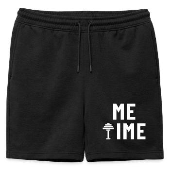 Salle de sport pour haltères pour moi - Short de survêtement homme premium - noir - Devant - AI Model Male 178 light (178cm)