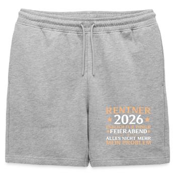 Retraite d’adieu des collègues 2026 - Short de survêtement homme premium - gris chiné - Devant - AI Model Male 178 light (178cm)
