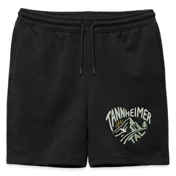 Panorama du cœur des Alpes de Tannheimer Tal - Short de survêtement homme premium - noir - Devant - AI Model Male 178 light (178cm)