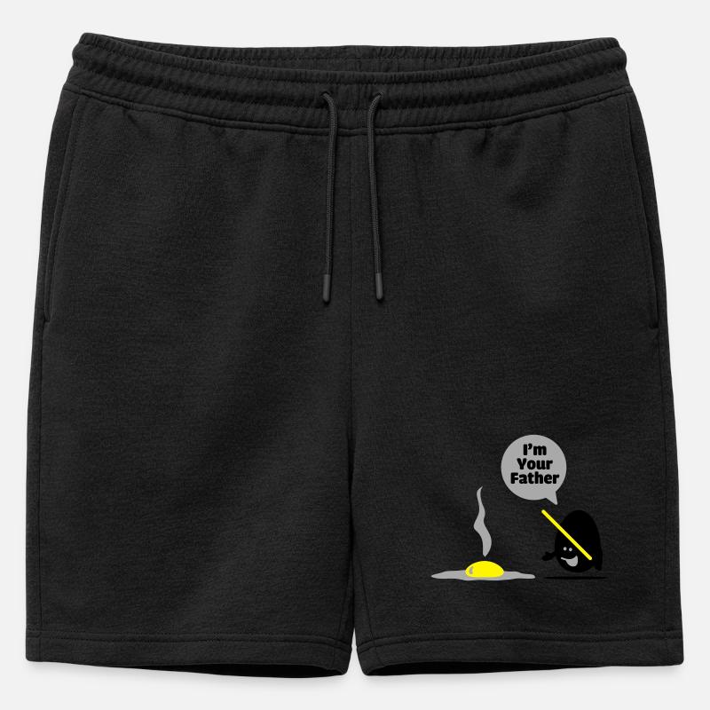 egg vader - Männer Premium Organic Sweatshorts - Schwarz