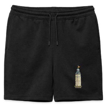 Karlsruhe, tour historique du château - Short de survêtement homme premium - noir - Devant - AI Model Male 178 light (178cm)