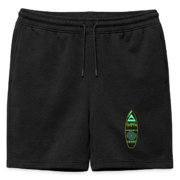 surfboard_design - Short de survêtement homme premium - noir - Devant - AI Model Male 178 light (178cm)