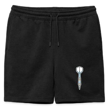 Graphique du Bouclier de la Lance Bleue - Short de survêtement homme premium - noir - Devant - AI Model Male 178 light (178cm)
