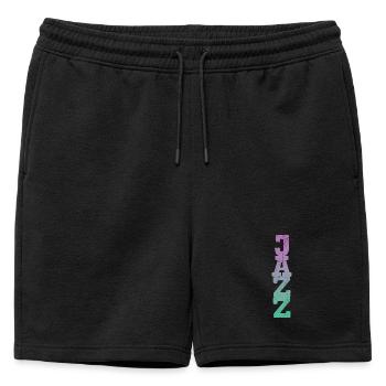 Jazz rétro - Short de survêtement homme premium - noir - Devant - AI Model Male 178 light (178cm)