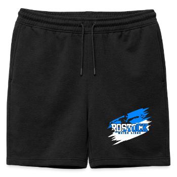 Rostock Soccer Nord Mon Amour - Short de survêtement homme premium - noir - Devant - AI Model Male 178 light (178cm)