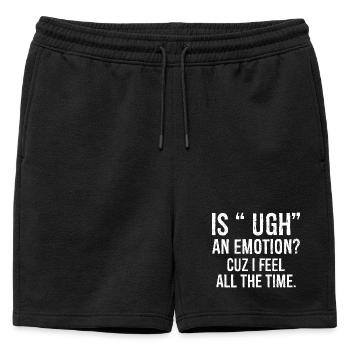 c’est une émotion parce que je me sens drôle chemise - Short de survêtement homme premium - noir - Devant - AI Model Male 178 light (178cm)