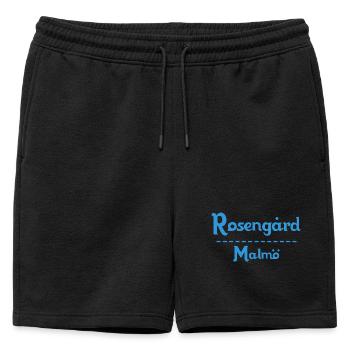 Rosengård – Malmö Sky Blue Design - Short de survêtement homme premium - noir - Devant - AI Model Male 178 light (178cm)