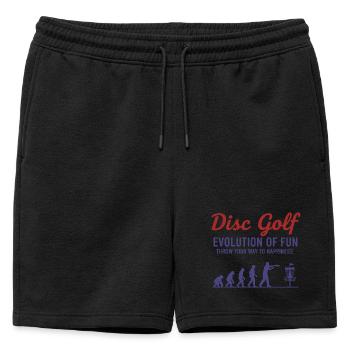 Disc Golf : Évolution du plaisir : lancez-vous - Short de survêtement homme premium - noir - Devant - AI Model Male 178 light (178cm)