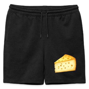 Fromage - Short de survêtement homme premium - noir - Devant - AI Model Male 178 light (178cm)