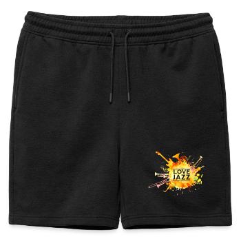 Musique jazz Musique Concert Fanfare à vent Fanfare - Short de survêtement homme premium - noir - Devant - AI Model Male 178 light (178cm)