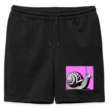 Escargot - Short de survêtement homme premium - noir - Devant - AI Model Male 178 light (178cm)