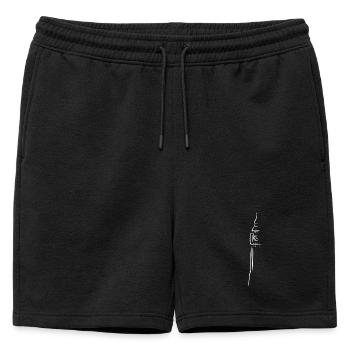 Big Ben London Elizabeth Tower - Mens' Premium Organic Sweatshorts - black - Front - AI Model Male 178 light (178cm)