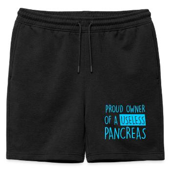 T-shirts sur le diabète - Short de survêtement homme premium - noir - Devant - AI Model Male 178 light (178cm)