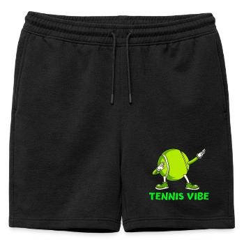 tennis, balle de tennis, fan de tennis - Short de survêtement homme premium - noir - Devant - AI Model Male 178 light (178cm)