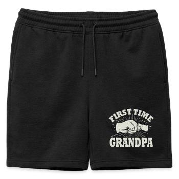 Papy en devenir pour la première fois - Short de survêtement homme premium - noir - Devant - AI Model Male 178 light (178cm)