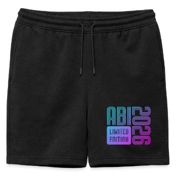 ABI 2026 Vintage Neon Limited Edition - Mens' Premium Organic Sweatshorts - black - Front - AI Model Male 178 light (178cm)