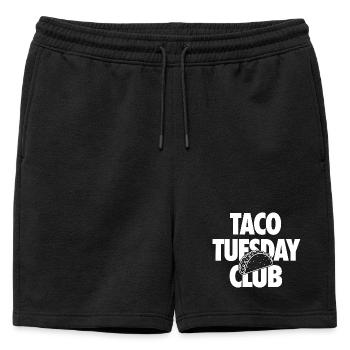 Taco Tuesday Club for Taco Fans - Mens' Premium Organic Sweatshorts - black - Front - AI Model Male 178 light (178cm)