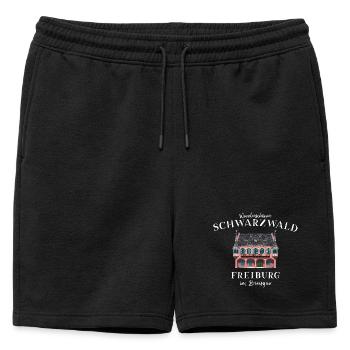 Fribourg-en-Brisgau, Forêt-Noire, Allemagne - Short de survêtement homme premium - noir - Devant - AI Model Male 178 light (178cm)