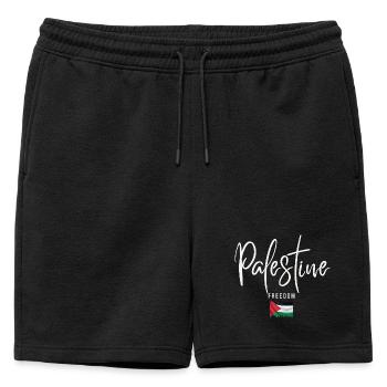J’aime la Palestine, la Palestine libre - Short de survêtement homme premium - noir - Devant - AI Model Male 178 light (178cm)