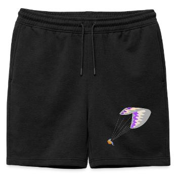 Parapente - Short de survêtement homme premium - noir - Devant - AI Model Male 178 light (178cm)