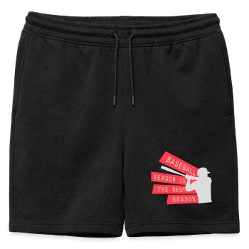 La saison de baseball est la meilleure saison des sports de fans - Short de survêtement homme premium - noir - Devant - AI Model Male 178 light (178cm)
