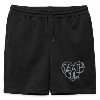 Death Cut Heart of Barbed Wire Dark Gothic Love - Short de survêtement homme premium - noir - Devant - AI Model Male 178 light (178cm)