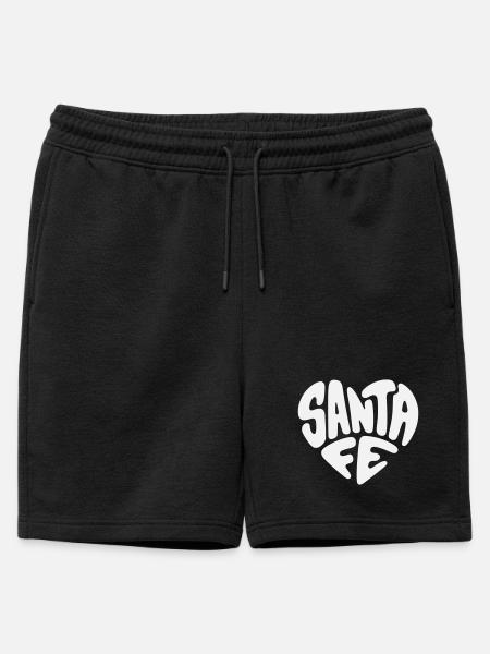 Santa Fe, New Mexico Heart Design - Mens' Premium Organic Sweatshorts - black