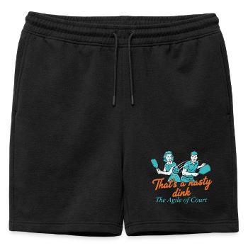 Joueur de pickleball : c’est un terrain agile vraiment dégueulasse - Short de survêtement homme premium - noir - Devant - AI Model Male 178 light (178cm)