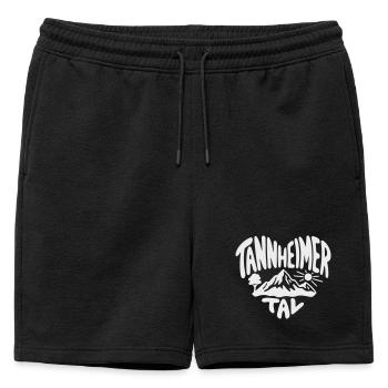 Tannheimer Tal Berglandschaft - Männer Premium Organic Sweatshorts - Schwarz - Vorne - AI Model Male 178 light (178cm)