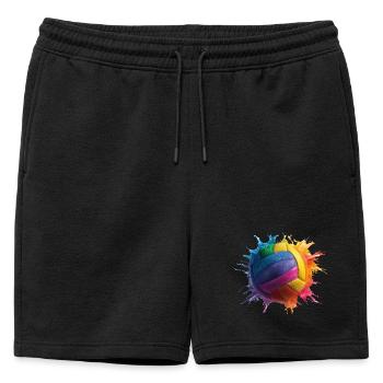 Volley-ball - Short de survêtement homme premium - noir - Devant - AI Model Male 178 light (178cm)