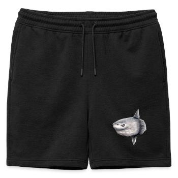Arlequin - océan arlequin - Mola mola Poisson Lune - Short de survêtement homme premium - noir - Devant - AI Model Male 178 light (178cm)