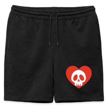 Amour mortel - Short de survêtement homme premium - noir - Devant - AI Model Male 178 light (178cm)