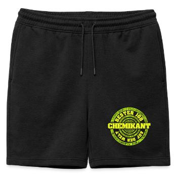 Technicien chimiste en tant que métier - Short de survêtement homme premium - noir - Devant - AI Model Male 178 light (178cm)