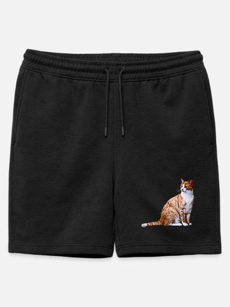 Chat chat chat Cat Cat - Short de survêtement homme premium - noir