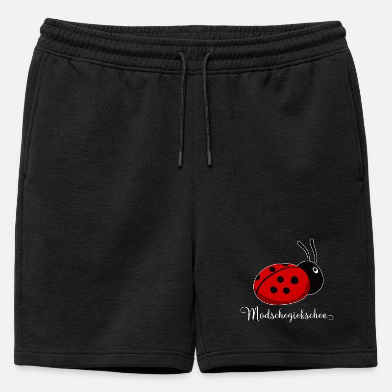 Modschegiebchen Ladybug Saxon Gift Idea - Mens' Premium Organic Sweatshorts - black