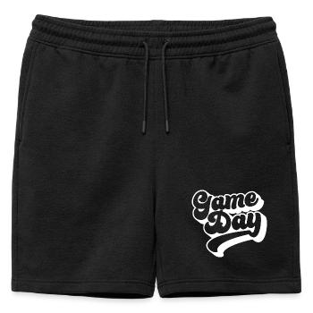 Game Day Football Lover Sports Fan Football Season - Mens' Premium Organic Sweatshorts - black - Front - AI Model Male 178 light (178cm)