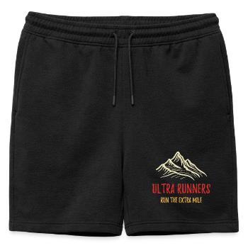 Les coureurs d’Ultra courent le kilomètre supplémentaire - Short de survêtement homme premium - noir - Devant - AI Model Male 178 light (178cm)