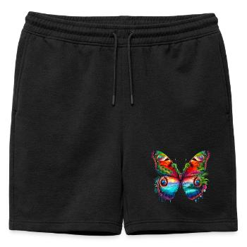 Papillon - Short de survêtement homme premium - noir - Devant - AI Model Male 178 light (178cm)