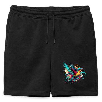Colibri - Short de survêtement homme premium - noir - Devant - AI Model Male 178 light (178cm)