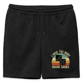 J’ai trop de jeux de société drôles - Short de survêtement homme premium - noir - Devant - AI Model Male 178 light (178cm)