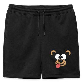 Monkey | Déguisement de carnaval en costume de grand visage - Short de survêtement homme premium - noir - Devant - AI Model Male 178 light (178cm)