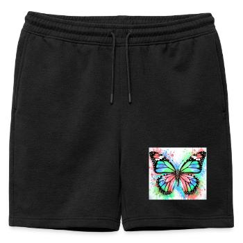 papillon - Short de survêtement homme premium - noir - Devant - AI Model Male 178 light (178cm)