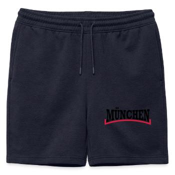 Munich, München - Short de survêtement homme premium - bleu marine - Devant - AI Model Male 178 light (178cm)