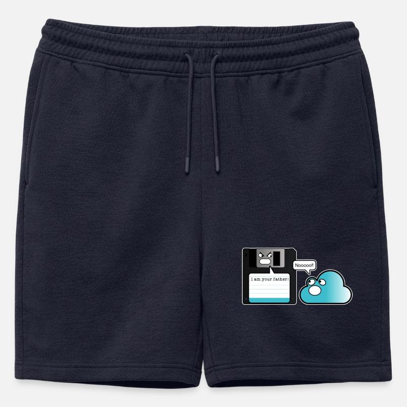 Diskette Cloud Speicher Vater Computer Witz - Männer Premium Organic Sweatshorts - Navy