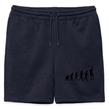 basketballer - Short de survêtement homme premium - bleu marine - Devant - AI Model Male 178 light (178cm)